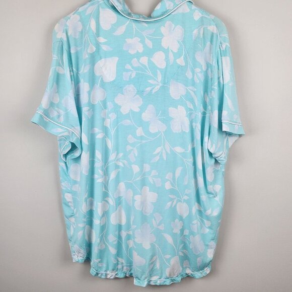Kate Spade New York pajama top only sz XL short sleeve button up clouds - Picture 6 of 10
